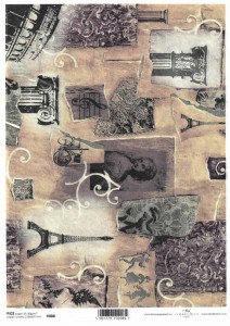 Papier ryżowy A4 210x297 -  decoupage itd R008