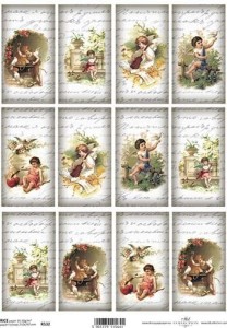 Papier ryżowy A4 210x297 -  decoupage itd R534 6950