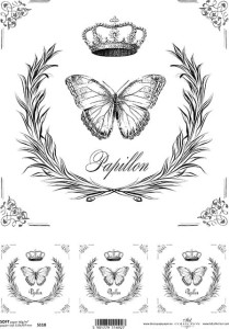 Papier decoupage Soft A4 210x297 - ITD S118