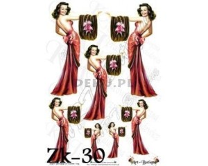 Papier do decoupage 210X305 - Art-Butique Zk-30 1658