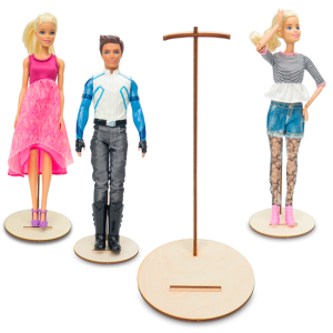 Deku - Stojak na lalkę Barbie 20 cm - okrągła podstawa 1 sztuka