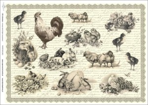 Papier decoupage A4 297X210 - itd 0361m 1030