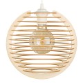 Deku - Tierra Lampa wisząca dekoracyjna drewniana Biała oprawka 2.jpg