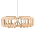 Deku - Gloria Lampa wisząca dekoracyjna drewniana Biała oprawka L576209.jpg