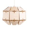 Deku - Carina Lampa wisząca dekoracyjna drewniana Biała oprawka 2.jpg