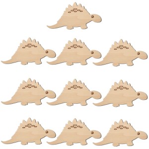 Zestaw ozdób ze sklejki 2cm Dinozaury- 10 szt.