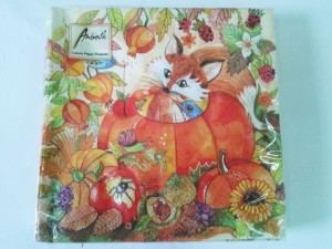Serwetka do decoupage- Jesienny lisek 4545