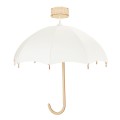 Deku Parasol Lampa wisząca dekoracyjna drewniana Biała oprawka 2.jpg