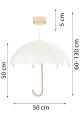 Deku Parasol Lampa wisząca dekoracyjna drewniana Biała oprawka 5.jpg