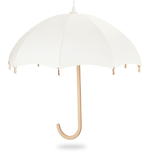 Deku Parasol Lampa wisząca dekoracyjna drewniana Biała oprawka.jpg