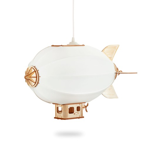 Deku – Sterowiec Lampa wisząca dekoracyjna drewniana Biała oprawka 6.jpg