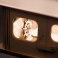 Deku – Statek Lampa wisząca dekoracyjna drewniana Biała oprawka L709616