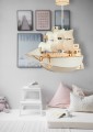 Deku – Statek Lampa wisząca dekoracyjna drewniana Biała oprawka L709616