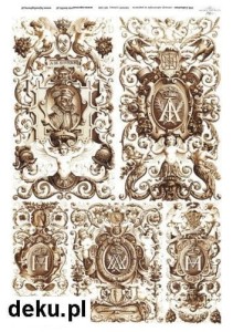 Papier ryżowy A4 210x297 -  decoupage itd R048 662