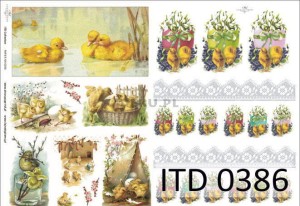 Papier decoupage A4 210x297 - itd 0386m 3327