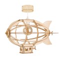 Deku – Sterowiec Lampa wisząca dekoracyjna drewniana Biała oprawka L571419.jpg