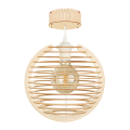 Deku - Tierra Lampa wisząca dekoracyjna drewniana Biała oprawka.png