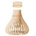Deku - Sybilla Lampa wisząca dekoracyjna drewniana Biała oprawka 3.jpg