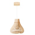 Deku - Sybilla Lampa wisząca dekoracyjna drewniana Biała oprawka 4.jpg