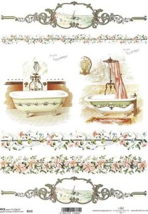Papier ryżowy A4 210x297 - decoupage itd R572 7033