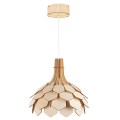 Deku - Esmeralda Lampa wisząca dekoracyjna drewniana Biała oprawka 5.jpg