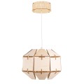 Deku - Carina Lampa wisząca dekoracyjna drewniana Biała oprawka 2.jpg