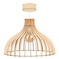 Deku - Olimpia Lampa wisząca dekoracyjna drewniana Biała oprawka L576223.jpg