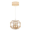 Deku - Kalisto Lampa wisząca dekoracyjna drewniana Biała oprawka L576322 2.jpg