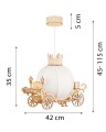 Deku – Kareta Karoca Lampa wisząca dekoracyjna drewniana Biała oprawka L700385 5.jpg