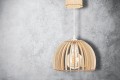 Deku - Idalia Lampa wisząca dekoracyjna drewniana Biała oprawka L576186 3.jpg