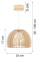 Deku - Idalia Lampa wisząca dekoracyjna drewniana Biała oprawka L576186 5.jpg