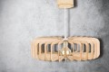 Deku - Gloria Lampa wisząca dekoracyjna drewniana Biała oprawka L576209 5.jpg