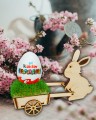 Zajączek z Wózeczkiem Wielkanocnym i Jajkiem Kinder Zestaw do sadzenia Rzeżuchy 20x7x13 cm  7.jpg