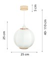 Deku - Paula Lampa wisząca dekoracyjna drewniana Biała oprawka  6.jpg