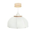 Deku - Ula Lampa wisząca dekoracyjna drewniana Biała oprawka  4.jpg
