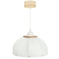 Deku - Ula Lampa wisząca dekoracyjna drewniana Biała oprawka  5.jpg