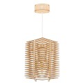 Deku - Erazma Lampa wisząca dekoracyjna drewniana Biała oprawka L576247 3.jpg