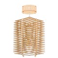 Deku - Erazma Lampa wisząca dekoracyjna drewniana Biała oprawka L576247.jpg