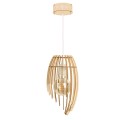 Deku - Cleo Lampa wisząca dekoracyjna drewniana Biała oprawka L576162 2.jpg