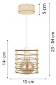 Deku - Chloe Lampa wisząca dekoracyjna drewniana Biała oprawka L576346 4.jpg