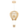 Deku – Balon Lampa wisząca dekoracyjna drewniana Biała oprawka L576261  3.jpg