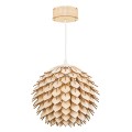 Deku - Aurora Lampa wisząca dekoracyjna drewniana  Biała oprawka L576100 2.jpg