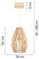 Deku - Aurelia Lampa wisząca dekoracyjna drewniana Biała oprawka L576360 3.jpg