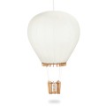 Deku Balon Lampa wisząca dekoracyjna drewniana Biała oprawka.jpg