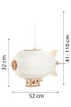 Deku – Sterowiec Kinkiet Lampa ścienna dekoracyjna drewniana Biała oprawka K701979 3.jpg