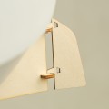 Deku – Statek Lampa wisząca dekoracyjna drewniana Biała oprawka L709616