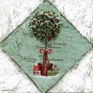 Serwetka do decoupage-drzewko Bożonarodzeniowe