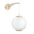 Deku - Paula Kinkiet Lampa ścienna dekoracyjna drewniana Biała oprawka  K701993 2.jpg