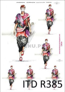 Papier ryżowy A4 210x297 -  decoupage itd R385 3535