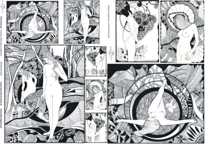 Papier decoupage A4 297X210 - itd 0226m 1002